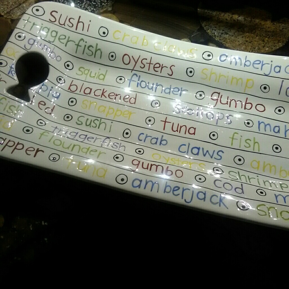 M. Bagwell Large Ceramic Fish Platter